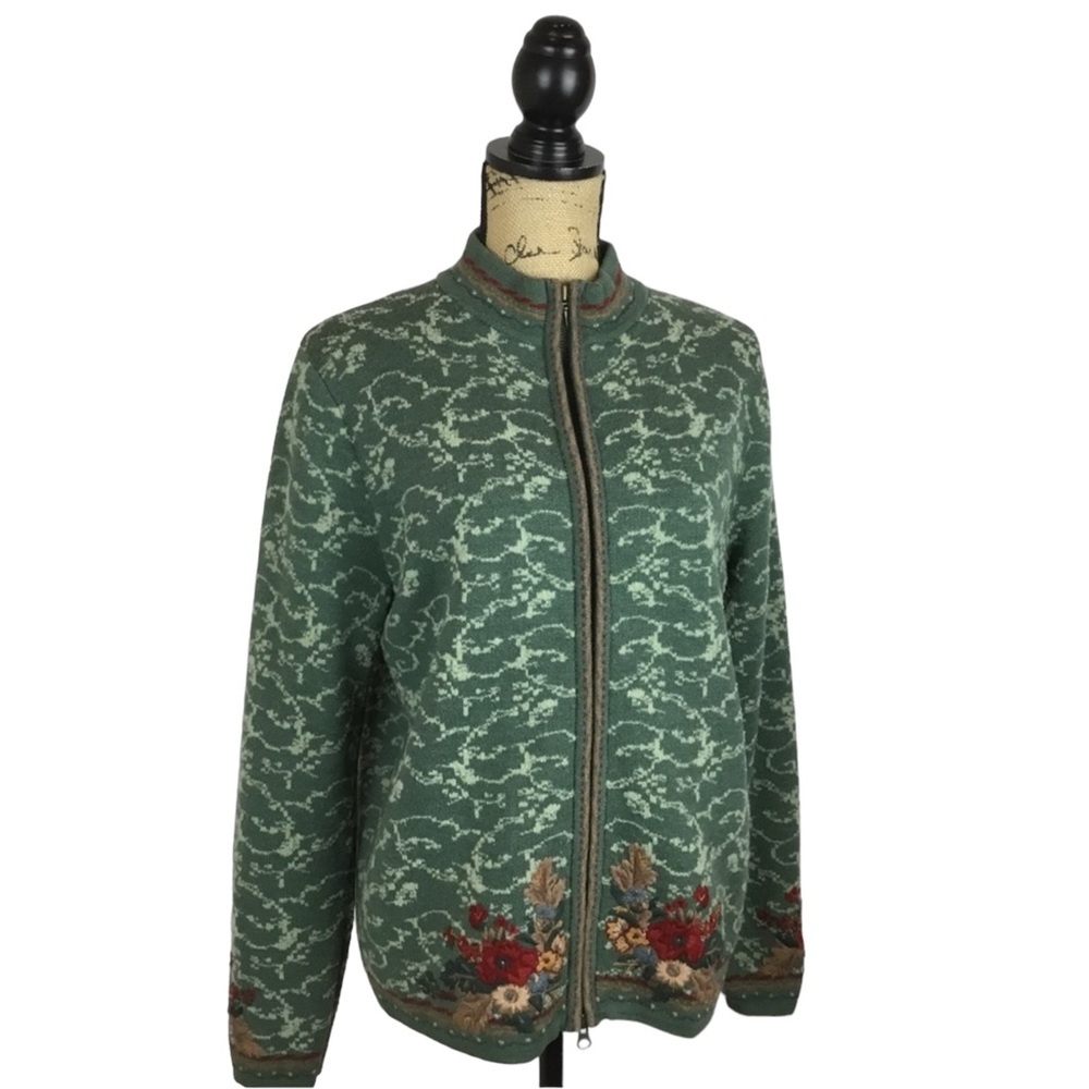 Pendleton Wool Lined Zippered Cardigan Vintage